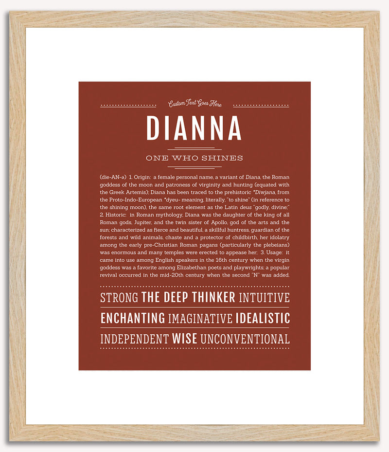 Dianna | Name Art Print