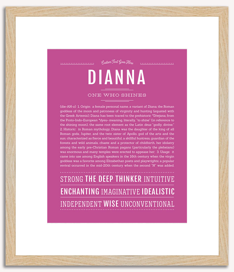 Dianna | Name Art Print