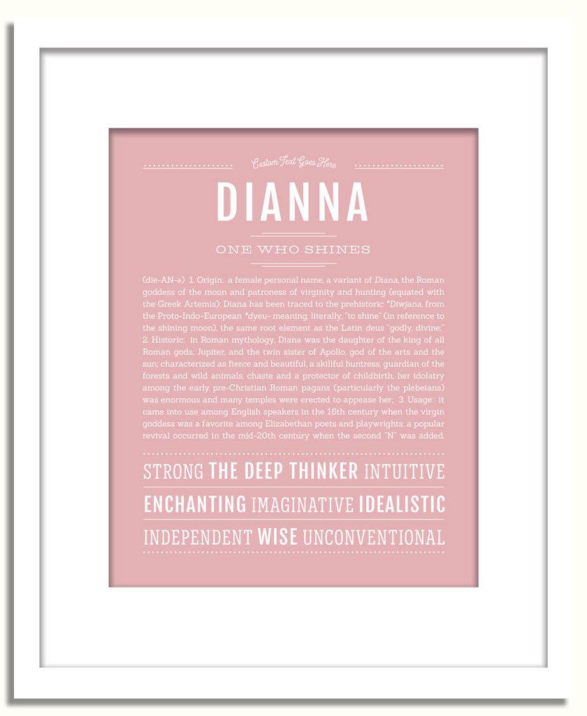 Frame Options | Dusty Rose | White Frame, Matted