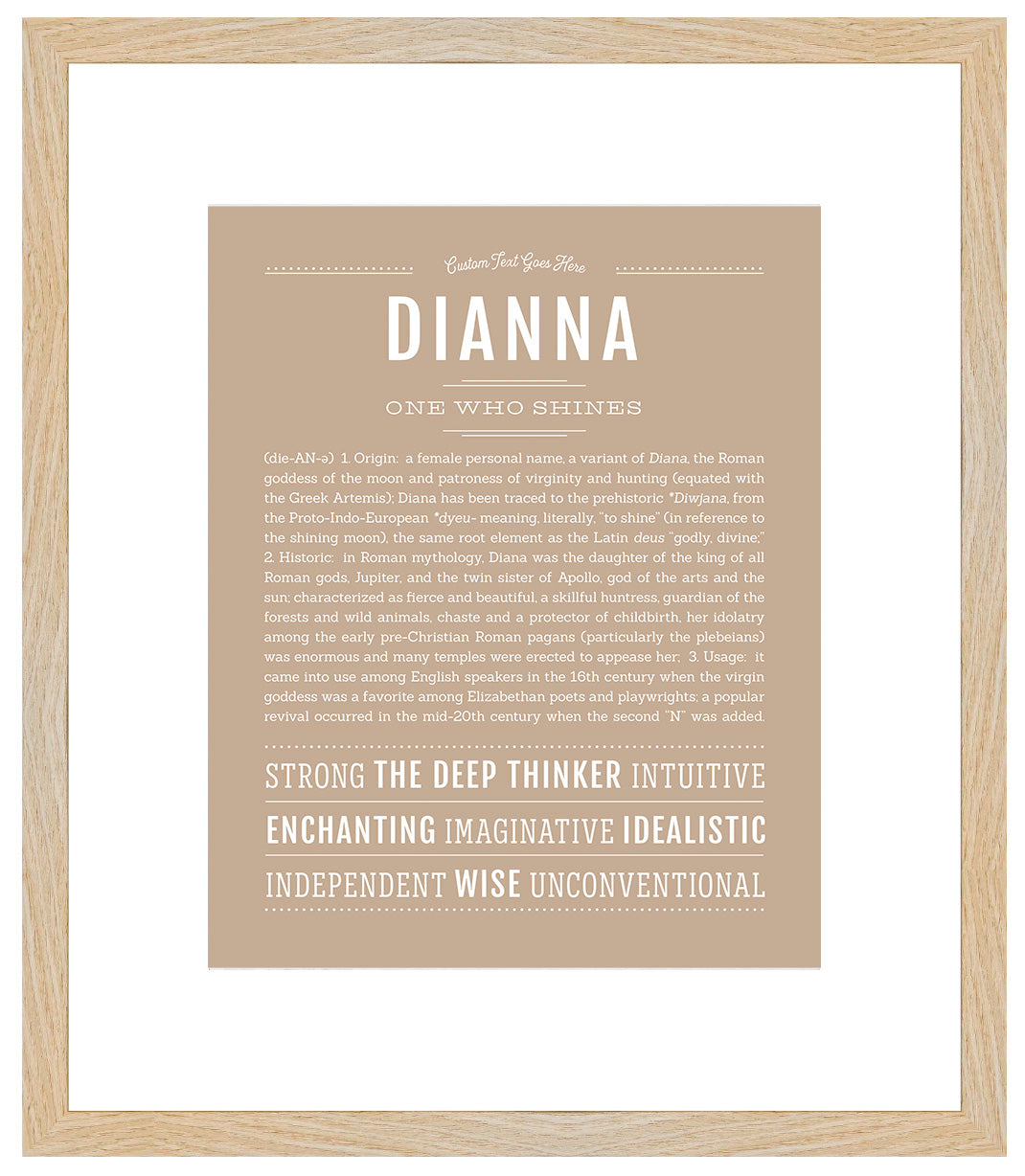 Dianna | Name Art Print