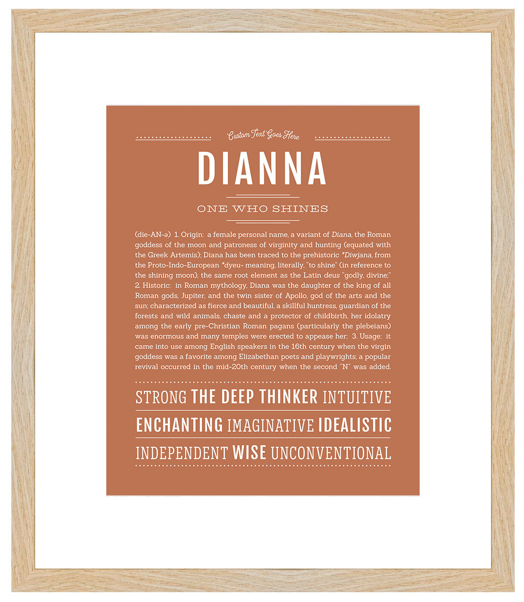 Dianna | Name Art Print