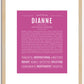 Dianne | Name Art Print