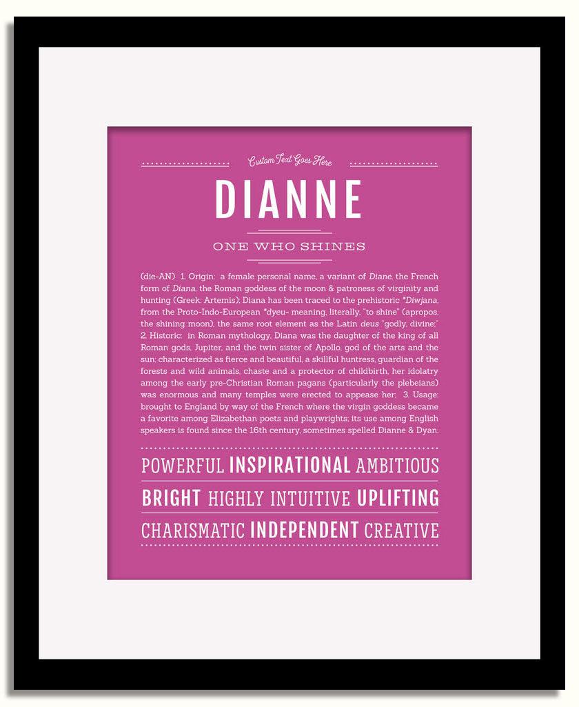 Frame Options | Dark Pink | Black Frame, Matted