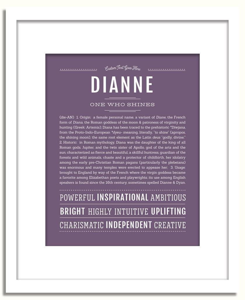 Frame Options | Deep Purple | White Frame, Matted