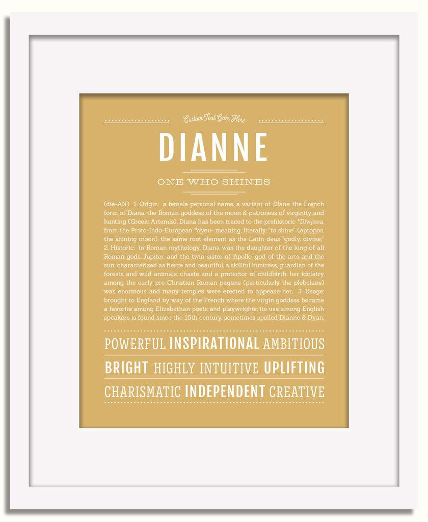 Frame Options | Matte Gold | White Frame, Matted