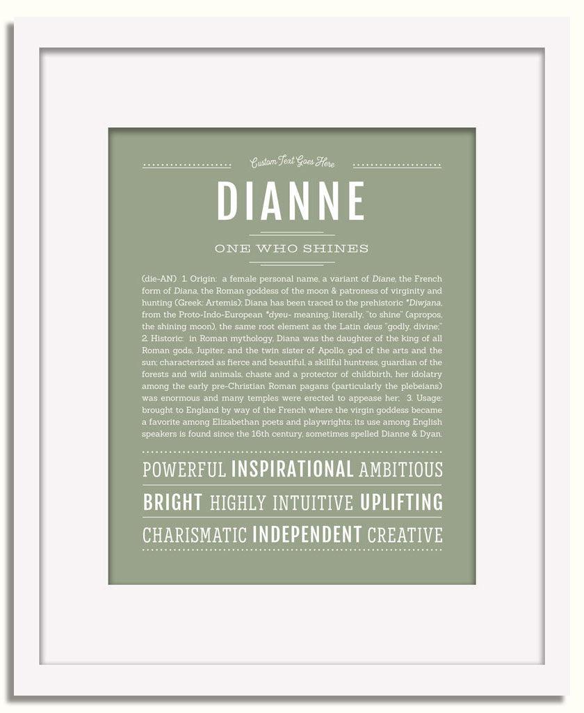 Frame Options | Sage | White Frame, Matted