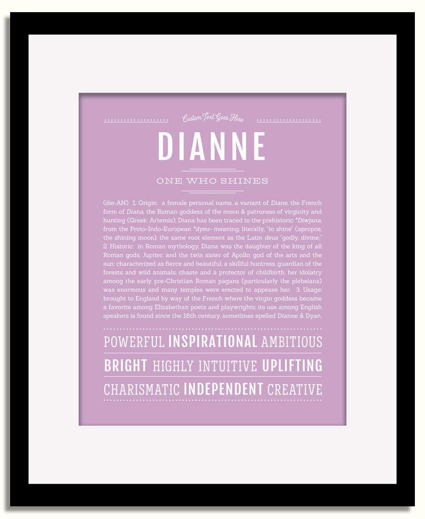 Frame Options | Lilac | Black Frame, Matted