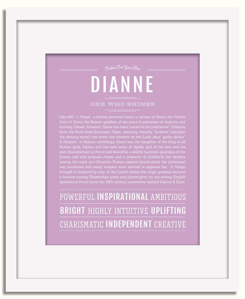 Frame Options | Lilac | White Frame, Matted