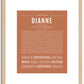 Dianne | Name Art Print