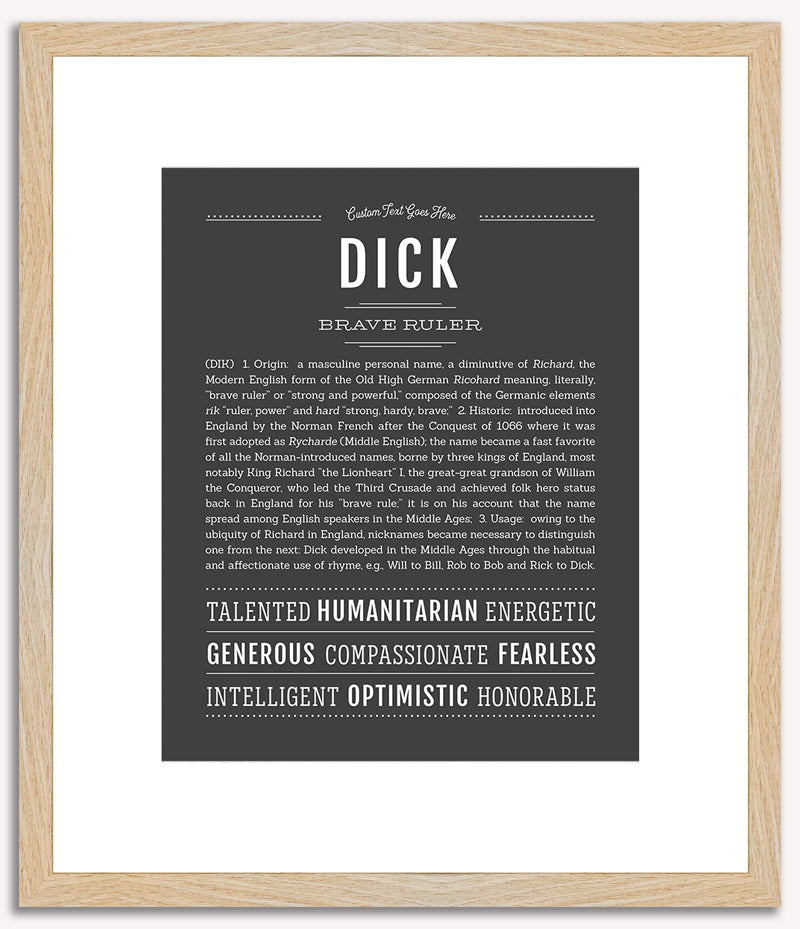 Dick | Name Art Print