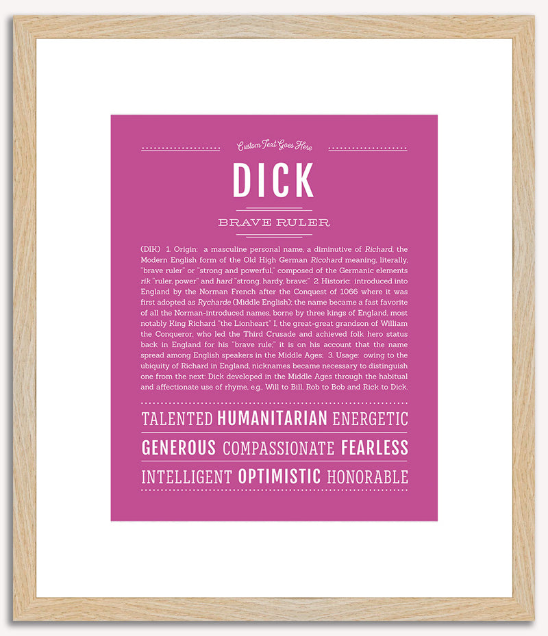 Dick | Name Art Print