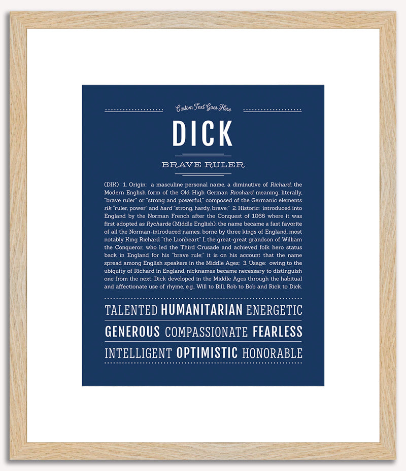 Dick | Name Art Print