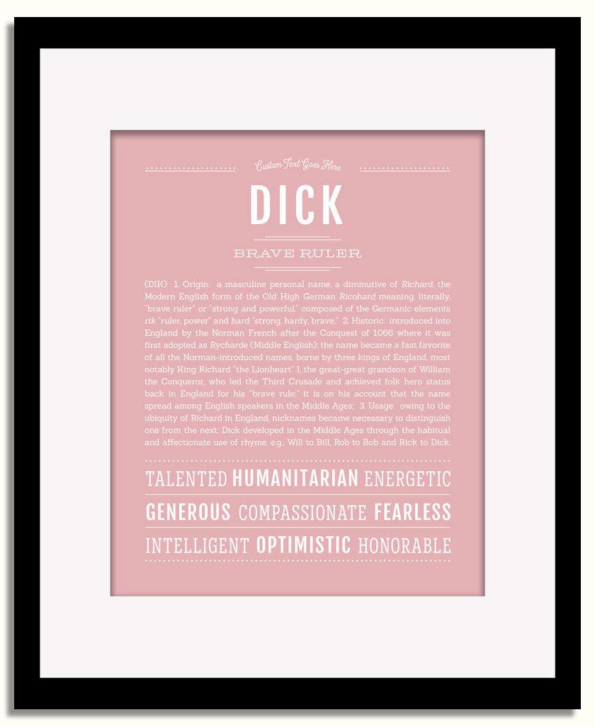 Frame Options | Dusty Rose | Black Frame, Matted