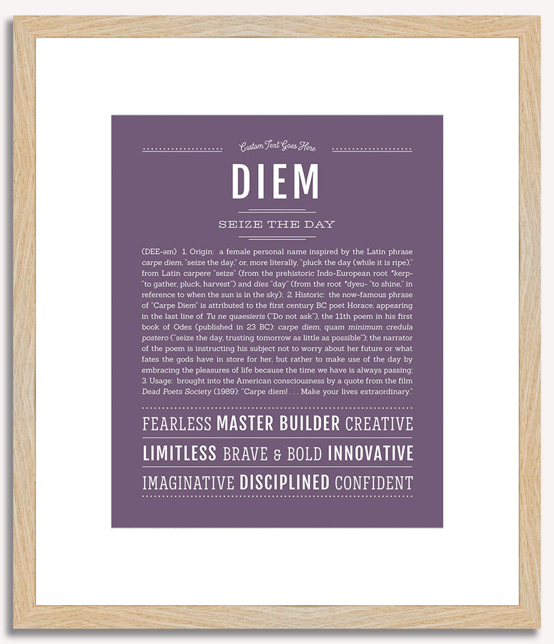 Diem (female) | Name Art Print