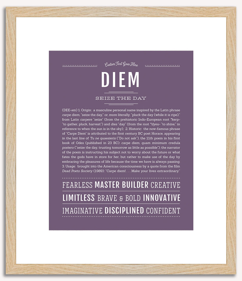 Diem (female) | Name Art Print