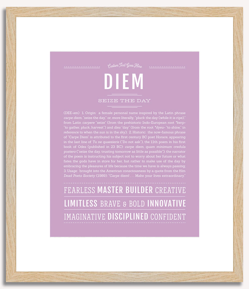 Diem (female) | Name Art Print