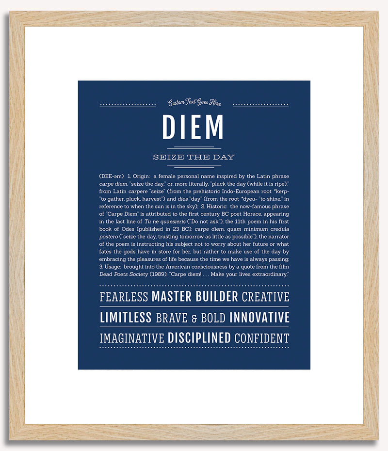 Diem (female) | Name Art Print