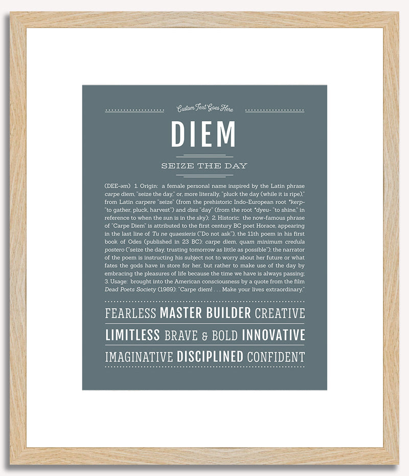 Diem (female) | Name Art Print