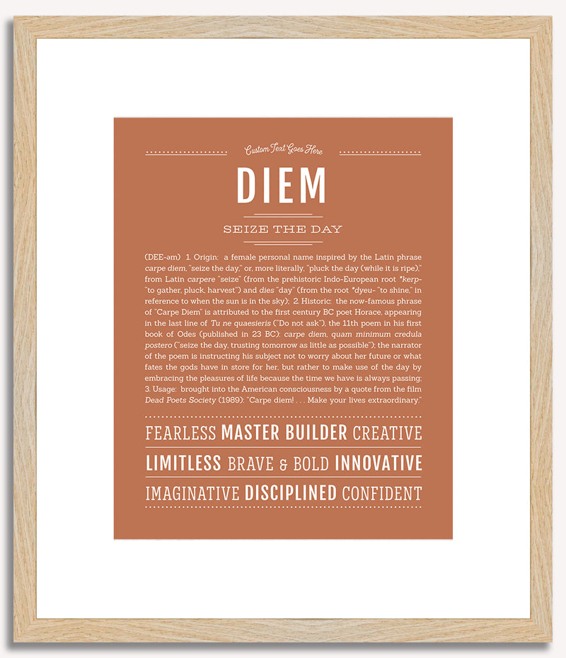 Diem (female) | Name Art Print