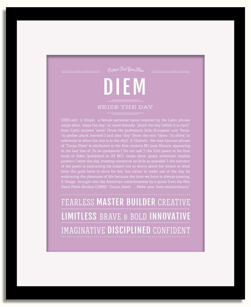 Frame Options | Lilac | Black Frame, Matted