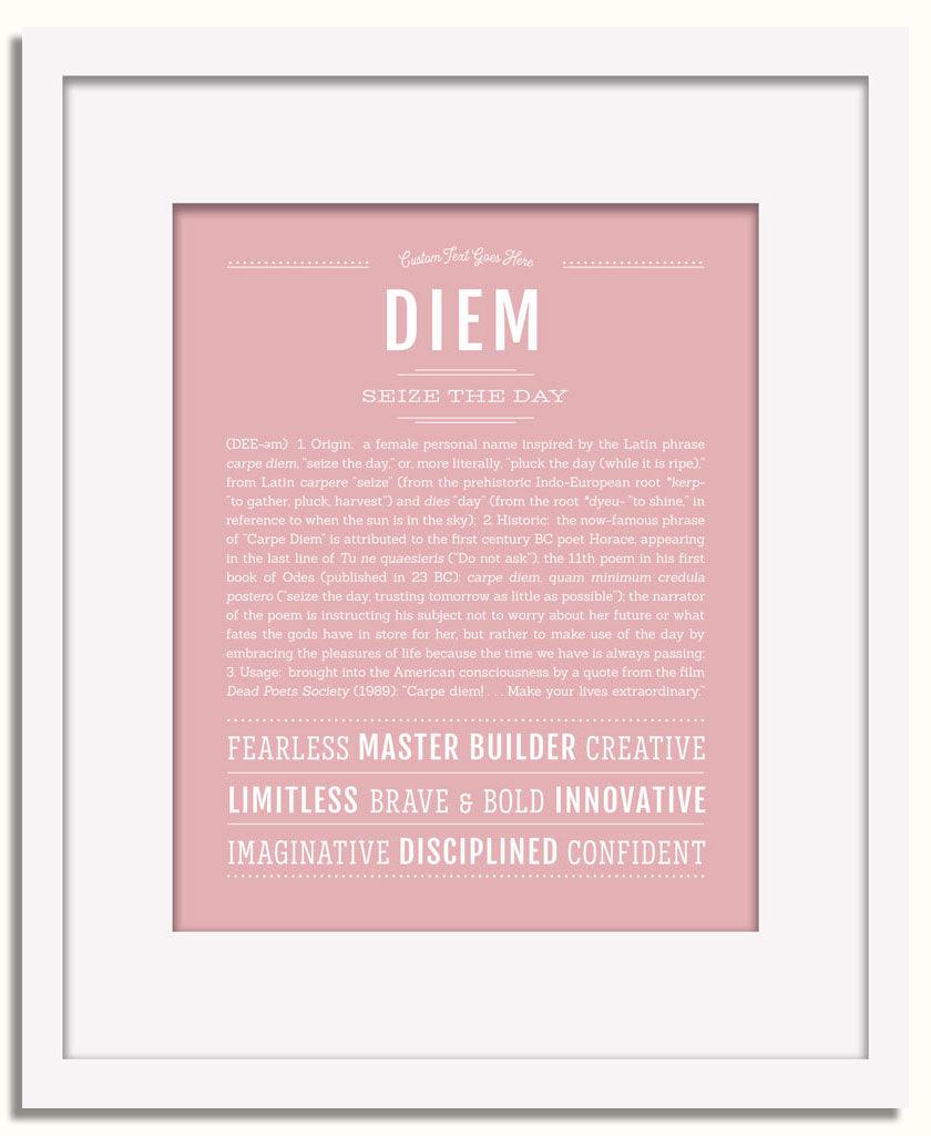 Frame Options | Dusty Rose | White Frame, Matted