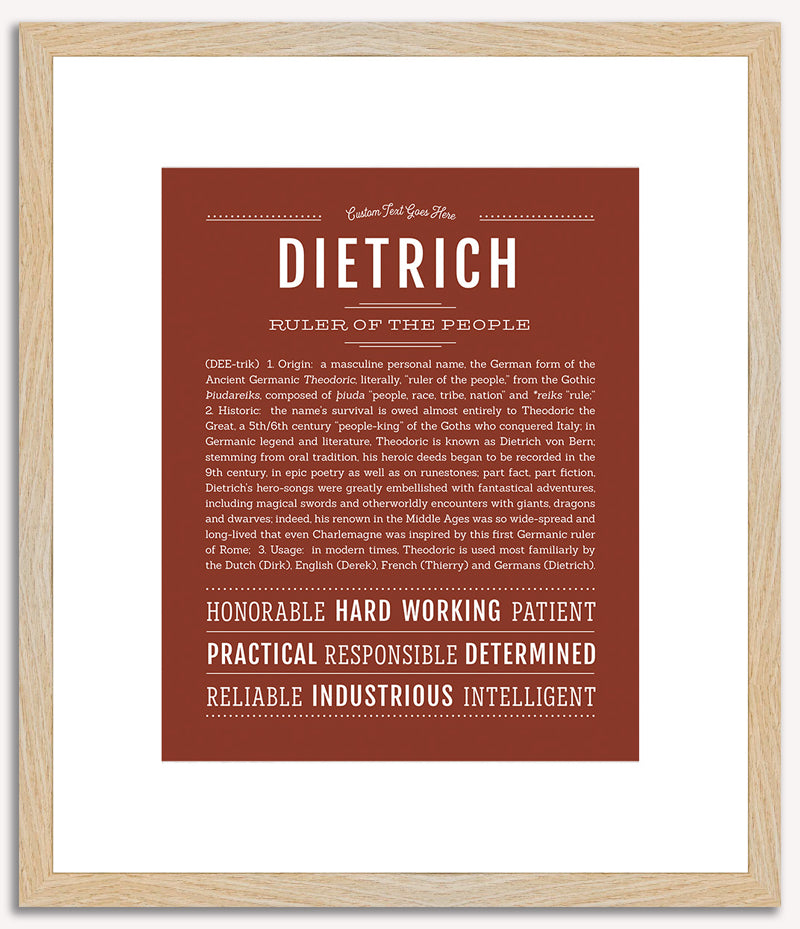 Dietrich | Name Art Print