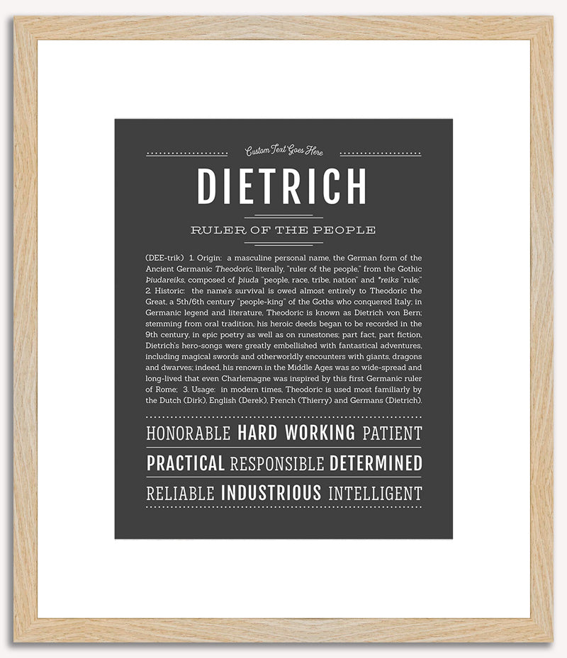 Dietrich | Name Art Print