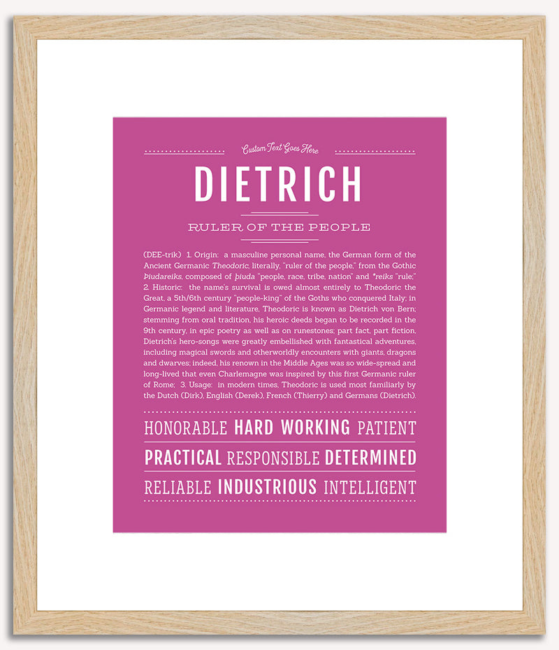 Dietrich | Name Art Print