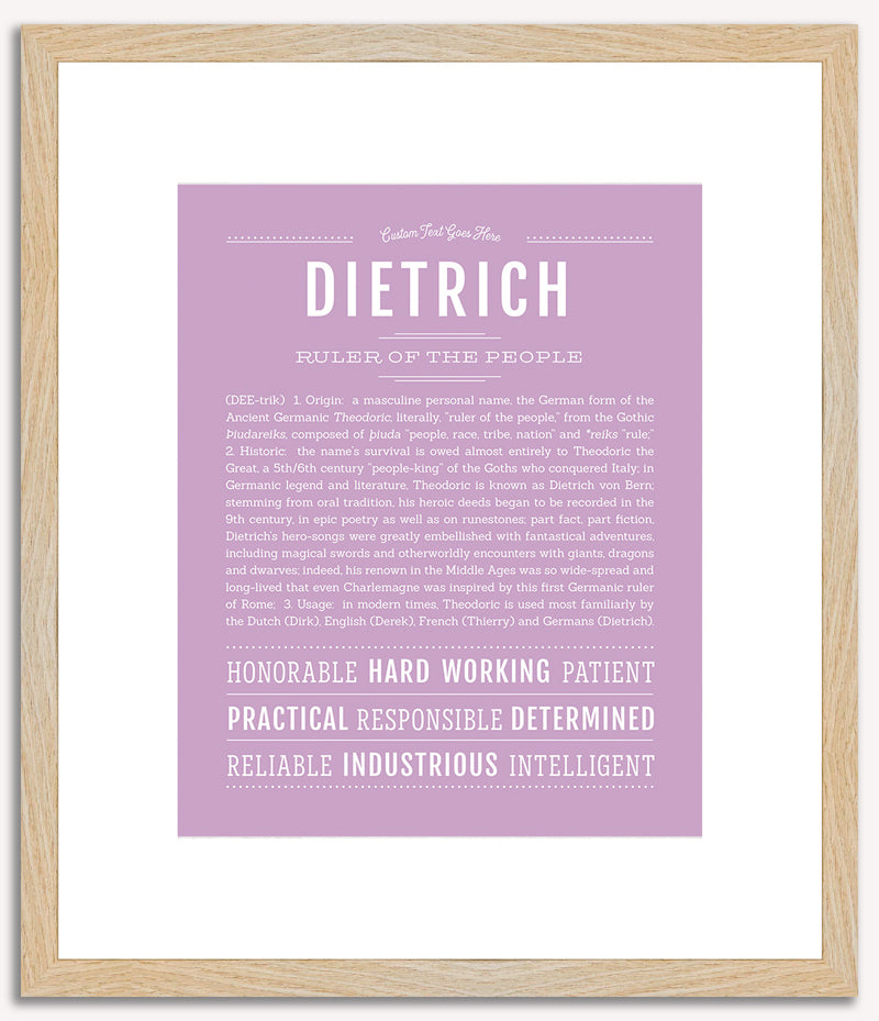 Dietrich | Name Art Print