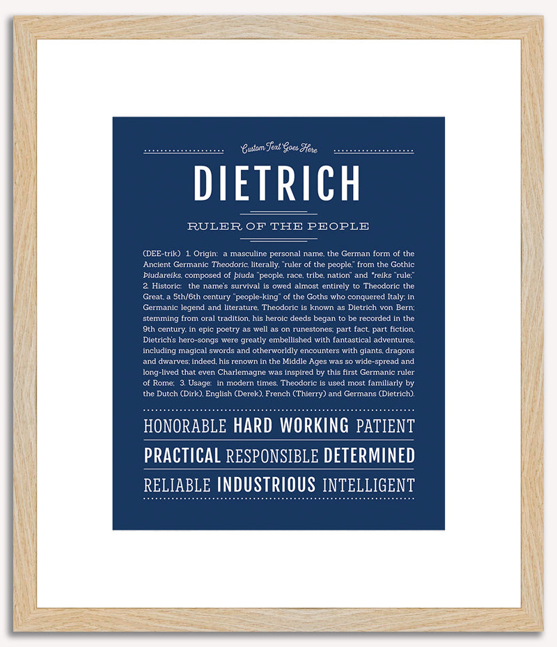 Dietrich | Name Art Print