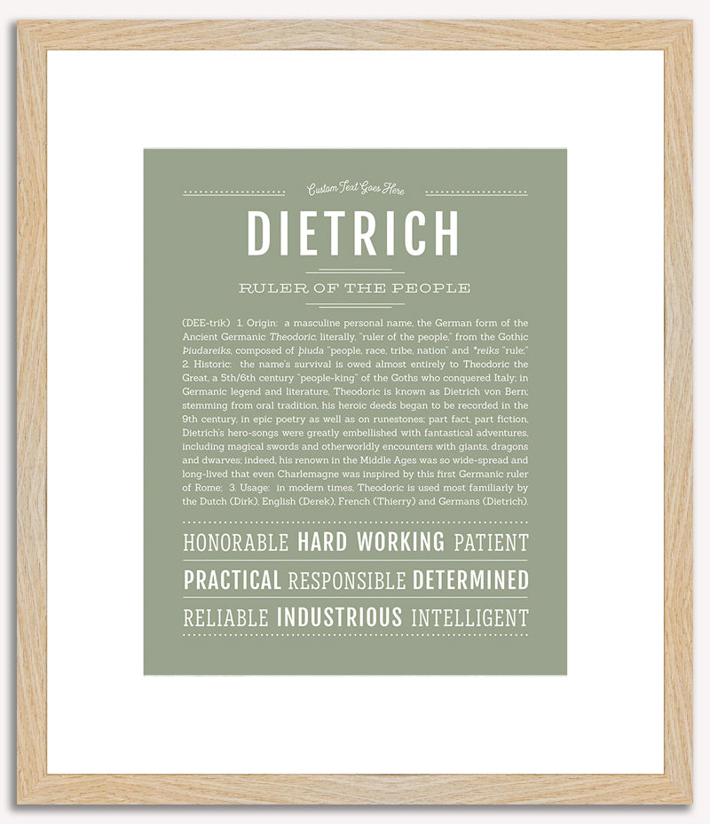 Dietrich | Name Art Print