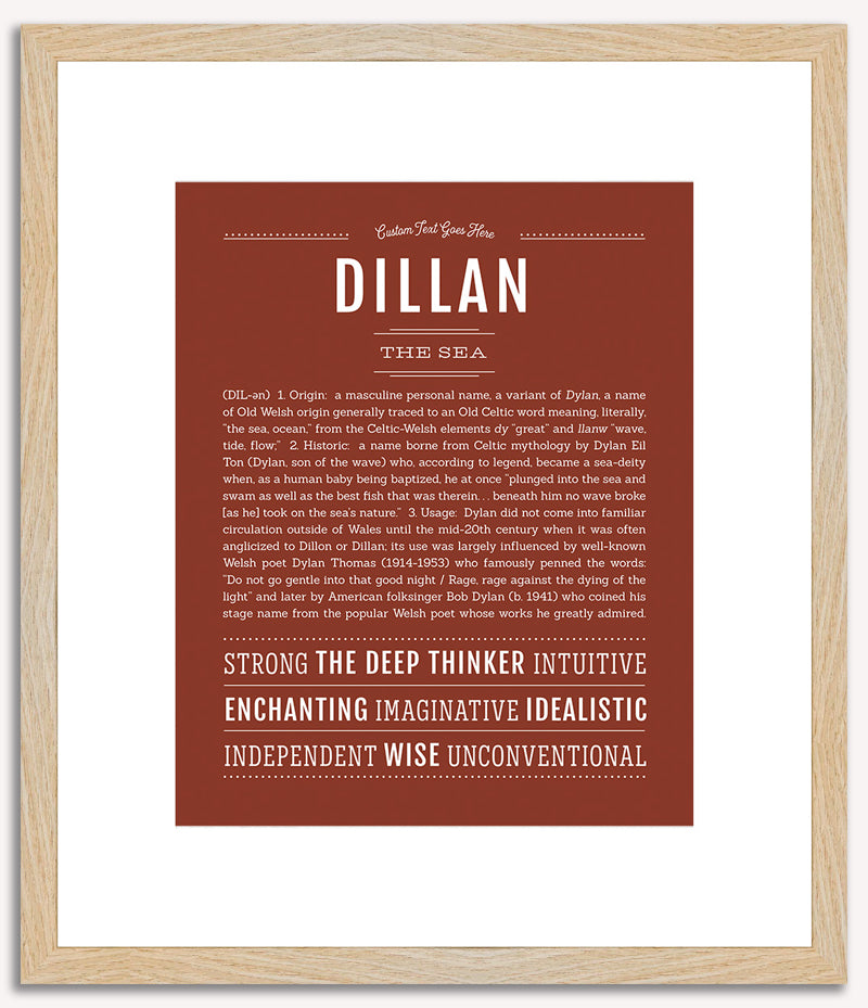 Dillan | Name Art Print