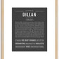 Dillan | Name Art Print