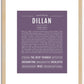 Dillan | Name Art Print