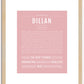 Dillan | Name Art Print