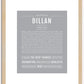 Dillan | Name Art Print