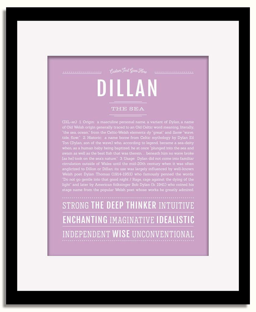 Frame Options | Lilac | Black Frame, Matted