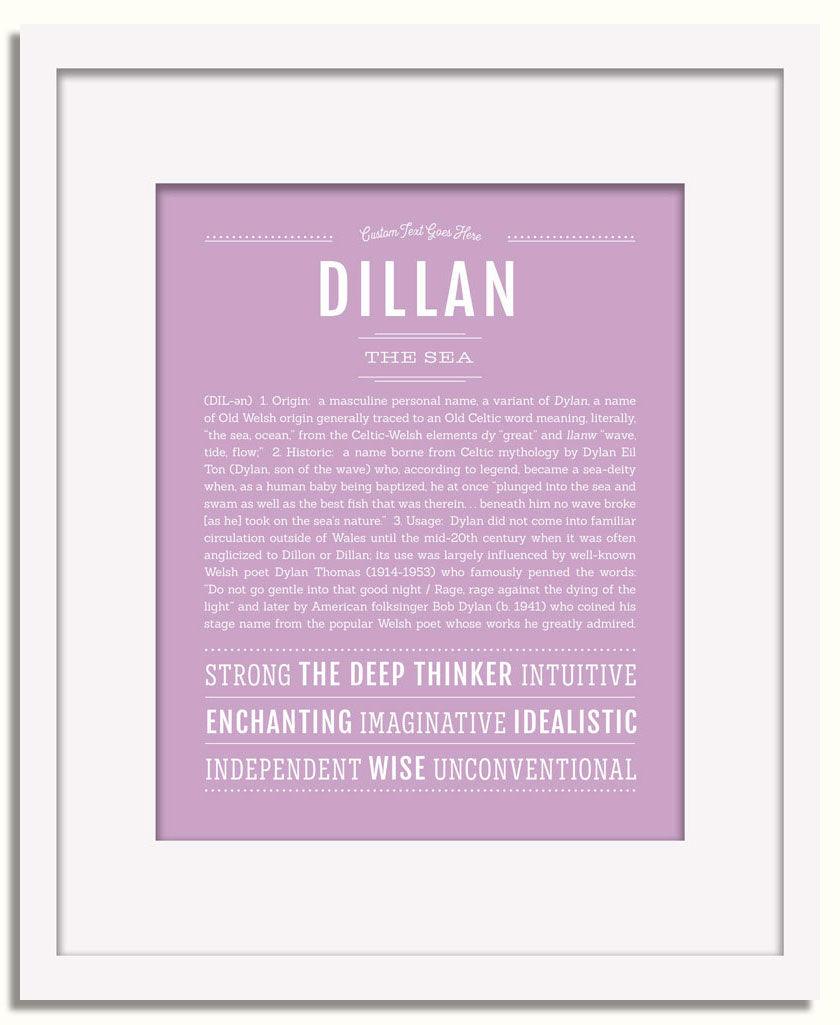 Frame Options | Lilac | White Frame, Matted