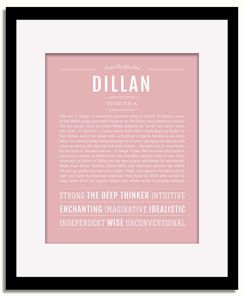 Frame Options | Dusty Rose | Black Frame, Matted