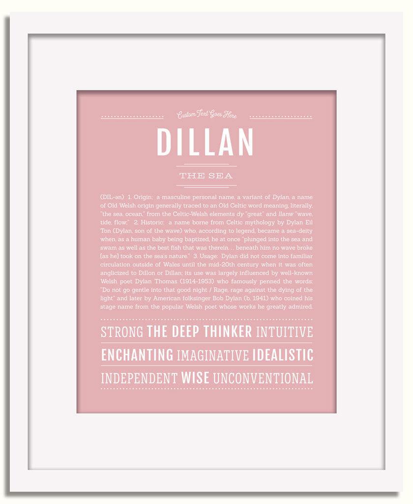 Frame Options | Dusty Rose | White Frame, Matted