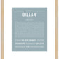 Dillan | Name Art Print