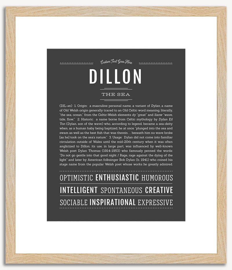 Dillon (male) | Name Art Print