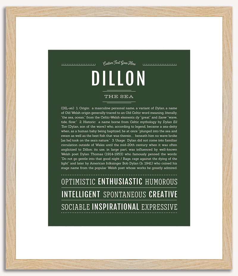 Dillon (male) | Name Art Print