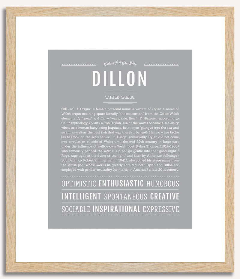 Dillon (female) | Name Art Print