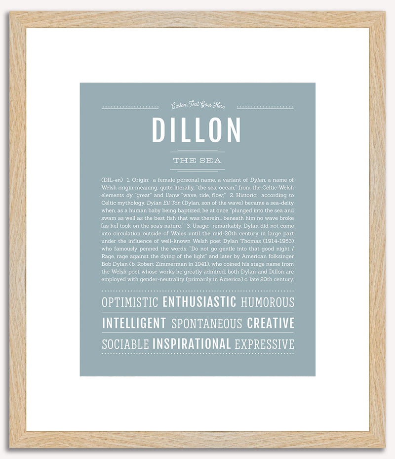 Dillon (female) | Name Art Print