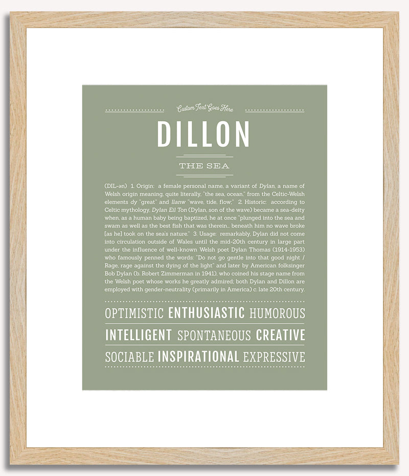 Dillon (female) | Name Art Print