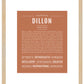 Dillon (female) | Name Art Print