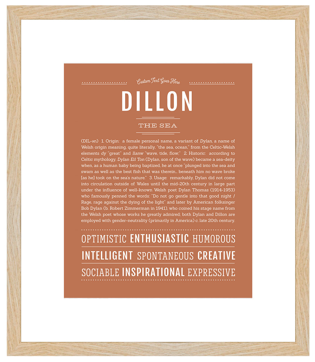 Dillon (female) | Name Art Print