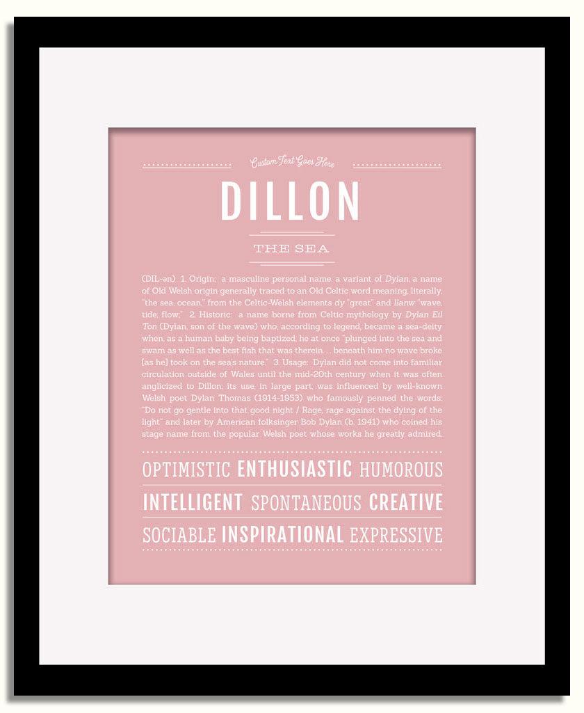 Frame Options | Dusty Rose | Black Frame, Matted