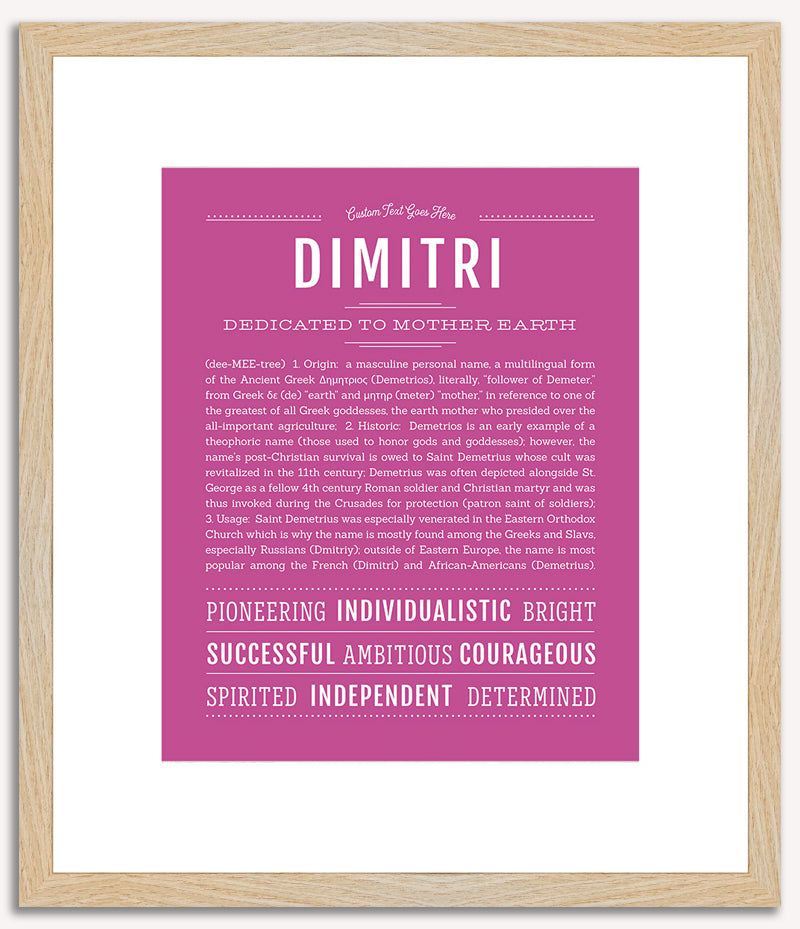 Dimitri | Name Art Print